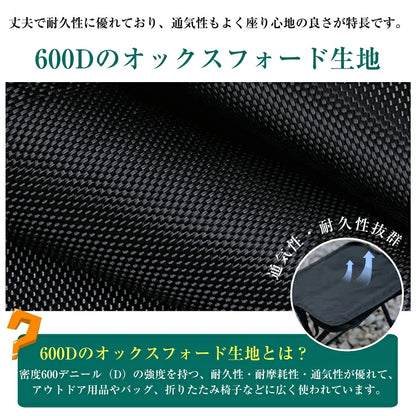 超軽量・折りたたみ式アウトドアスツール（ショルダーバッグ一体型）